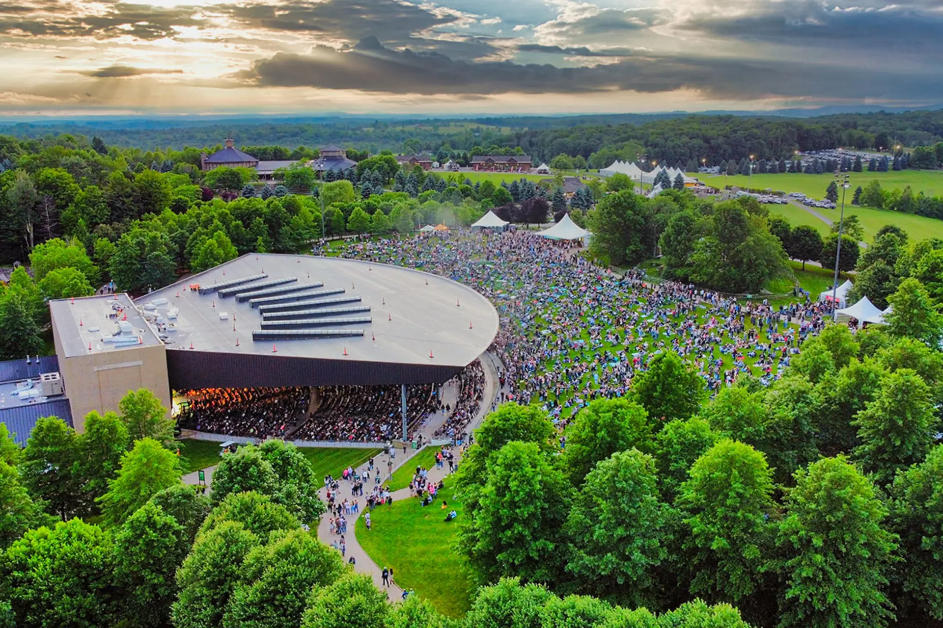 Bethel Woods Center for the Arts amphitheater, Sullivan County NY